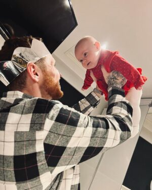 Ethan Payne Instagram - first christmas for this little chunk 🫒❤️
