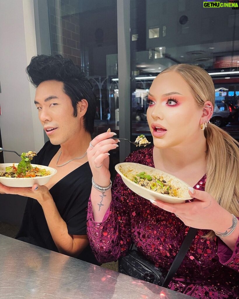 Eugene Lee Yang Instagram - Nikkie took me to Chipotle 💕