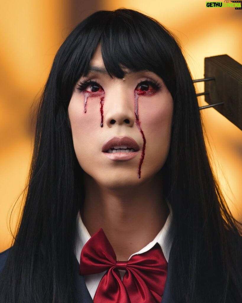 Eugene Lee Yang Instagram - “You call that begging? You can beg better than that.” Beauty & Blood Series: #KillBill🗡️ Gogo Yubari 夕張 ゴーゴー (Chiaki Kuriyama 栗山 千明) #Halloween #Eugenoween Photos by @jdrenes Hair & Makeup by @ariannachayleneblean