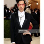 Eugene Lee Yang Instagram - #metgala hair by @daviddanggg makeup by @vanmakeupnyc nails by @sojinails necklace by @ericksonbeamon vintage tuxedo by @dior @hedislimane shoes by @jimmychoo special thanks to @derekblasberg @nickbrown @voguemagazine & @metmuseum The Metropolitan Museum of Art, New York