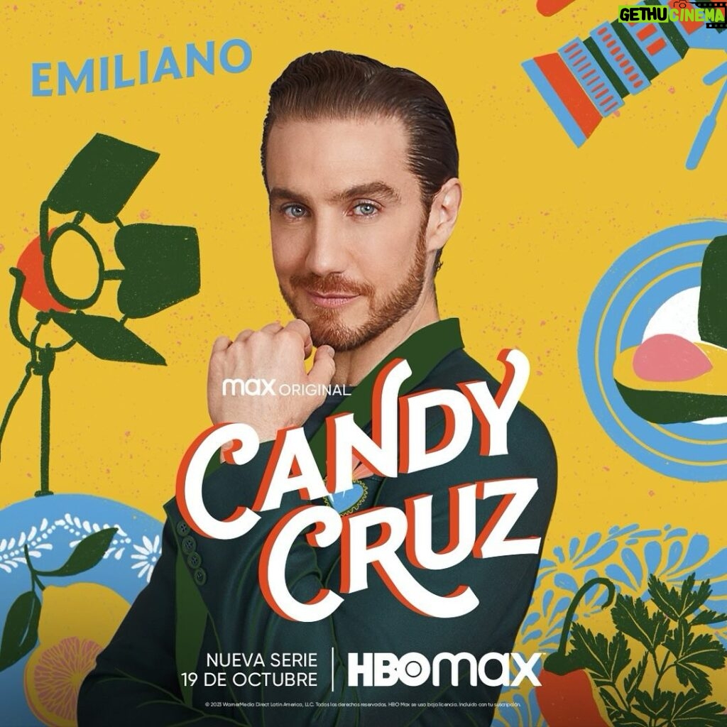 Eugenio Siller Instagram - Ya quiero que conozcan a Emiliano Lubín - el conductor más famoso de la televisión en “CANDY CRUZ” !!!! 19 de Octubre @hbomaxmx @hbomaxla #candycruz