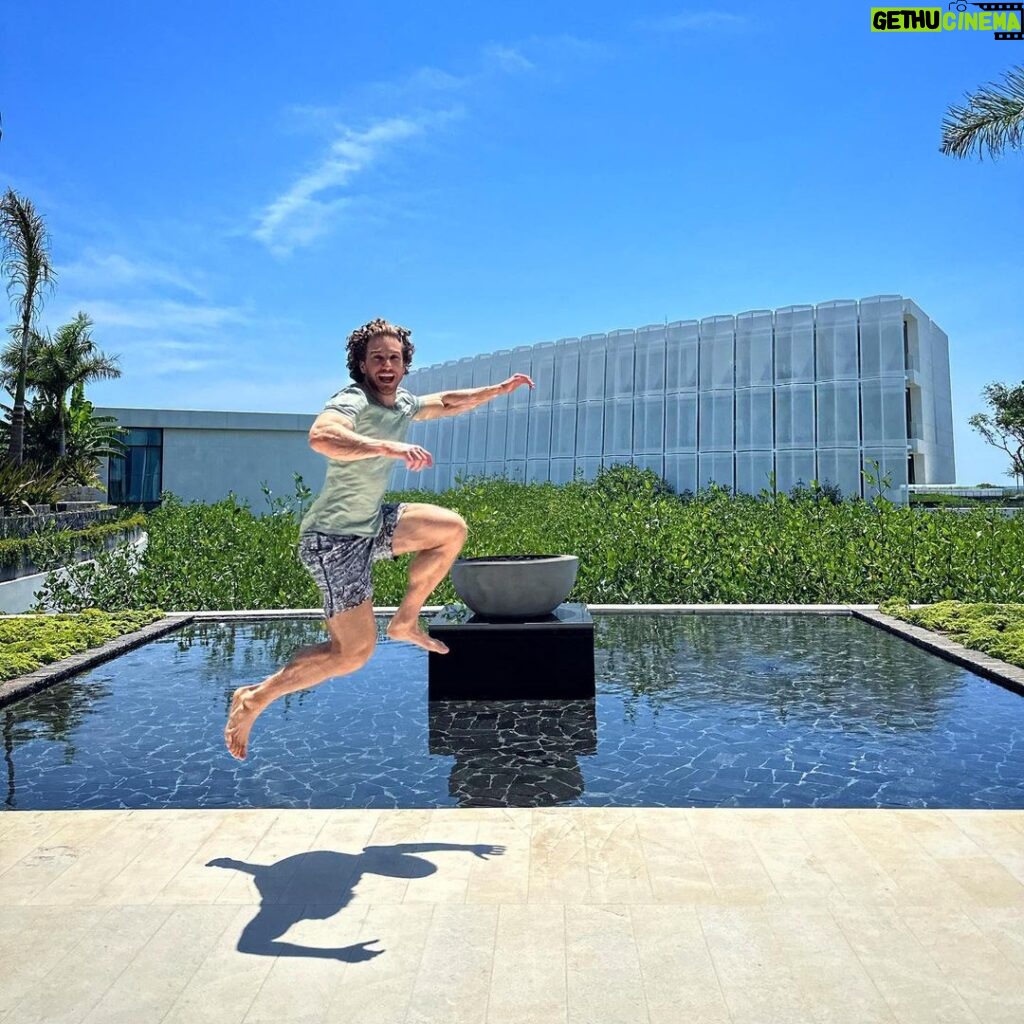 Eugenio Siller Instagram - Jumping into vacation like .. The St. Regis Kanai Resort, Riviera Maya