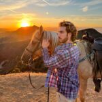 Eugenio Siller Instagram - Amazing day with friends and horses … 🐴 ☀️ / Día increíble con amigos y caballos … Hollywood Sign Scenic View