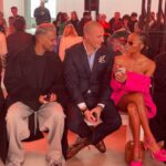 Eva Marcille Instagram - Thank you @pamellaroland for a beautiful collection💐 and it was so perfect to see my fashion gurus @nigelbarker and @mrjaymanuel #nyfw