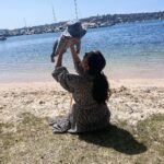 Evelyn Sharma Instagram - Life with two 💕 #momlife #twoundertwo #sydney #sydneysummer #beachbabies Sydney, Australia