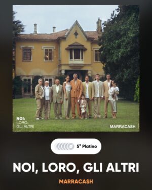 Fabio Bartolo Rizzo Instagram - E ancora una volta…
Sono al quinto platino e so che non è l’ultimo ! 
Noi, Loro, Gli Altri 💿💿💿💿💿