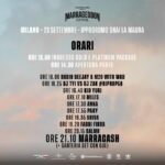 Fabio Bartolo Rizzo Instagram - ⚠️INFO UTILI PER MILANO⚠️ In questo post troverete orari ingressi, orari della line up musicale e mezzi di trasporto pubblico per arrivare all’Ippodromo il 23 settembre a Milano. Vi invitiamo a leggere con attenzione. A partire da mercoledì 13 settembre verranno comunicate tutte le info relative agli ingressi. Se avete domande che non hanno ricevuto risposta tramite questo post, scriveteci nei commenti o nei DM della pagina del Marrageddon Festival. Tutte le info le trovate anche sul sito di @friendsandpartners #Marrageddon