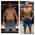 Fabrício Werdum Instagram - O desafio de 60 dias me tirou da zona de conforto para que eu alcançasse a minha melhor versão. Acho que esse ensinamento pode ser levado para todas as áreas da vida e serve para todas as pessoas. Temos dezenas de desculpas para não fazermos certas coisas (Manual), mas se focarmos no objetivo, com determinação, conseguiremos superar a nós mesmos e aos nossos limites. E o mais importante disso tudo é o sentimento de concretizar esse sonho…é o “eu consegui”. Com ajuda do meu time e principalmente, pela minha vontade de vencer, EU CONSEGUI! E você também consegue! Obrigada a todos pelo incentivo, suporte e boas energias! Seguimos em frente! EQUIPE DO PROJETO: @correabodybuilder @evertonmaypersonal @dr.rafaelgallassini @art.of_creative OBS: As fotos estão de frente para trás! Dia 1 / 122 kgs e 22% de gordura Dia 60 / 110 kgs e 13% de gordura Para ver o último dia do desafio: canal Eduardo Corrêa no YouTube