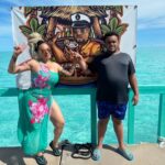 Faith Evans Instagram - Me & my big boy having fun in the sun ☀️ Captain Oak's Tiki Bar