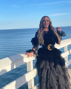Faith Evans Instagram - Shing-shong in my @jameswrightchanel Japanese voice (inside joke) 👩‍🦳: @amber4hair 💄: @eriq_moreno 📸: @sylvainsphotos  #RIPProdigy @prodigymobbdeep thank you @drfondrealewis for the cute 👗