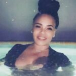 Faith Evans Instagram - Night swims 🏊‍♀️🌴