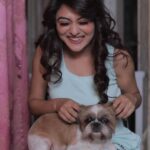 Falaq Naaz Instagram - Pawdon me for being cute😜😅 . . Styled by - @purvabansal5 Outfit by - @sketchvibes.co . . #picture #falaqnaaz #falaqkifauj #ootd #pet #laila #explore #foryou #postoftheday
