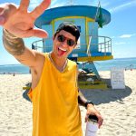 Felipe Prior Instagram - Do nada 📍aqui. Haha Com a gata @jessicacastrosc 😻 Miami Beach
