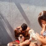 Felipe Ribeiro Instagram - final de semana de descanso curtindo a casinha nova e os dogs 🤏🏽🤍 nossa família 😍 Alphaville