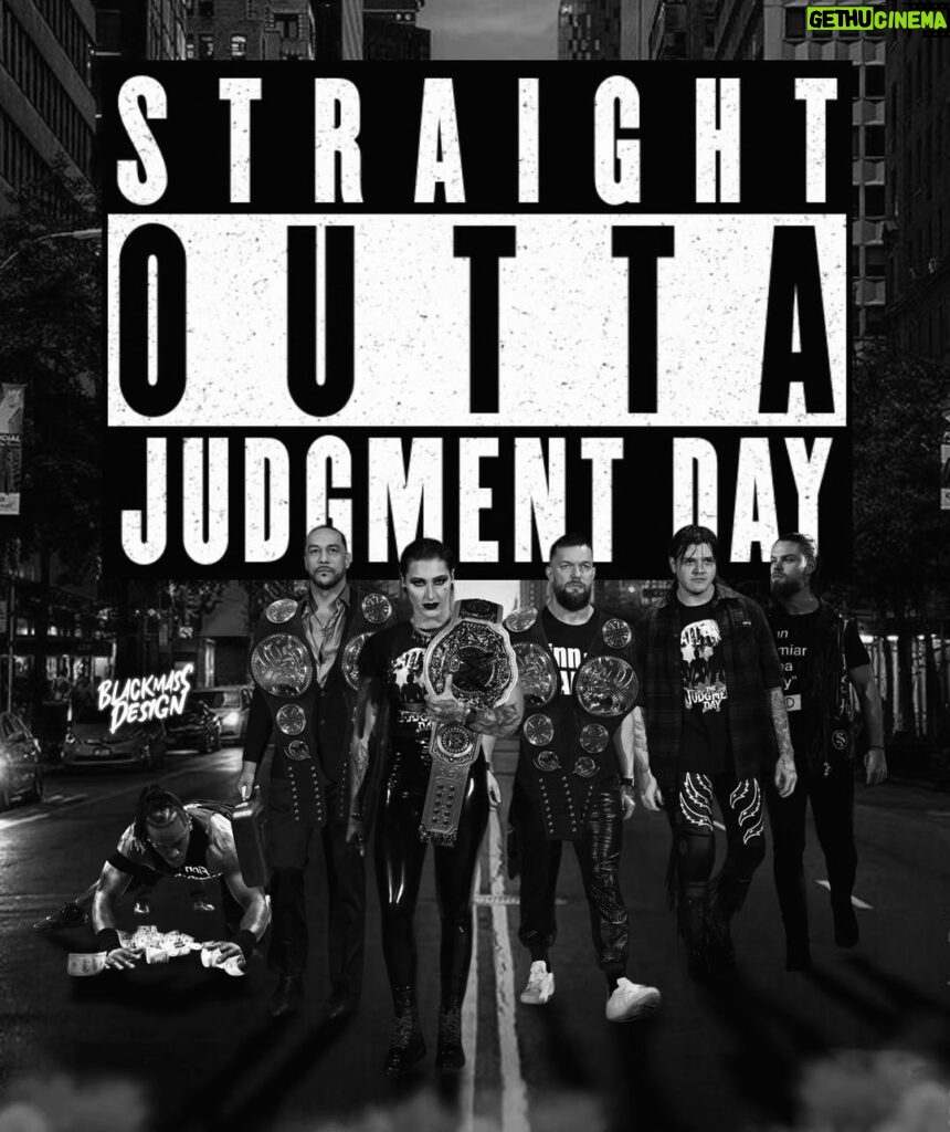 Fergal Devitt Instagram - Straight outta judment day ! . . #finnbalor #rhearipley #damianpriest #jdmcdonagh #dominikmysterio #rtruth #judgmentday #wweraw  #prowrestling #wrestling #WWEFamily #frenchfan #BlackMassDesign #WWEFanart  #GraphicDesign #art #WWEUniverse #nxttakeover #romanreigns #therock #randyorton #brocklesnar #undertaker #wwe #wwenews #smackdown #smackdownlive🔵 #sdlive #wwesmackdownlive #wwesmackdown