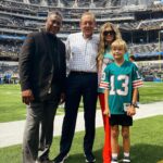 Fergie Instagram - I could feel my dad smiling down on Sunday as the @miamidolphins kicked off the season with a glorious W, and to share that joy with my family was a full circle moment. ✨✨ Thank you @garfinkeltom, @dan13marino, @natmoore_89, @mj003, Stephen Ross, Coach Mike McDaniel, Bill Galante and this incredible team for making this day a magical one. #finsup 🐬🐬
