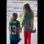 Fergie Instagram - I could feel my dad smiling down on Sunday as the @miamidolphins kicked off the season with a glorious W, and to share that joy with my family was a full circle moment. ✨✨ Thank you @garfinkeltom, @dan13marino, @natmoore_89, @mj003, Stephen Ross, Coach Mike McDaniel, Bill Galante and this incredible team for making this day a magical one. #finsup 🐬🐬