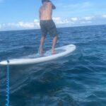 Flea Instagram - pulling my whole wife like i'm a mule of the sea, while she relaxes on her board and films me putting in work