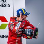 Francesco Bagnaia Instagram - After the crash in Barcelona we went through a difficult moment and only my people knew how I really felt, I am really proud and lucky to have them. This victory is for us. Today I only had one chance: to try to be the best version of me. Terima Kasih Mandalika ❤️‍🔥 You gave me one of the most beautiful moments of the year. #Go1Free Mandalika International Street Circuit