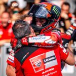Francesco Bagnaia Instagram - After the crash in Barcelona we went through a difficult moment and only my people knew how I really felt, I am really proud and lucky to have them. This victory is for us. Today I only had one chance: to try to be the best version of me. Terima Kasih Mandalika ❤️‍🔥 You gave me one of the most beautiful moments of the year. #Go1Free Mandalika International Street Circuit