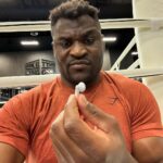 Francis Ngannou Instagram - me and @gymshark found your missing earphone @anthonyjoshua 👀 (swipe to see) Riyadh, Saudi Arabia