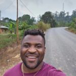 Francis Ngannou Instagram - Enjoying a walk in the exact same place that I spent most of my life, and a place that carries a lot of memories for me. #Batié #Djeudem #nostalgia Batié, Cameroon