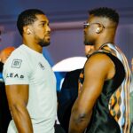 Francis Ngannou Instagram - Press Conference ✅ #JoshuaNgannou Wearing a one-of-a-kind collaboration between @Gymshark and @Ahluwalia 🙌🏿 Riyadh, Saudi Arabia