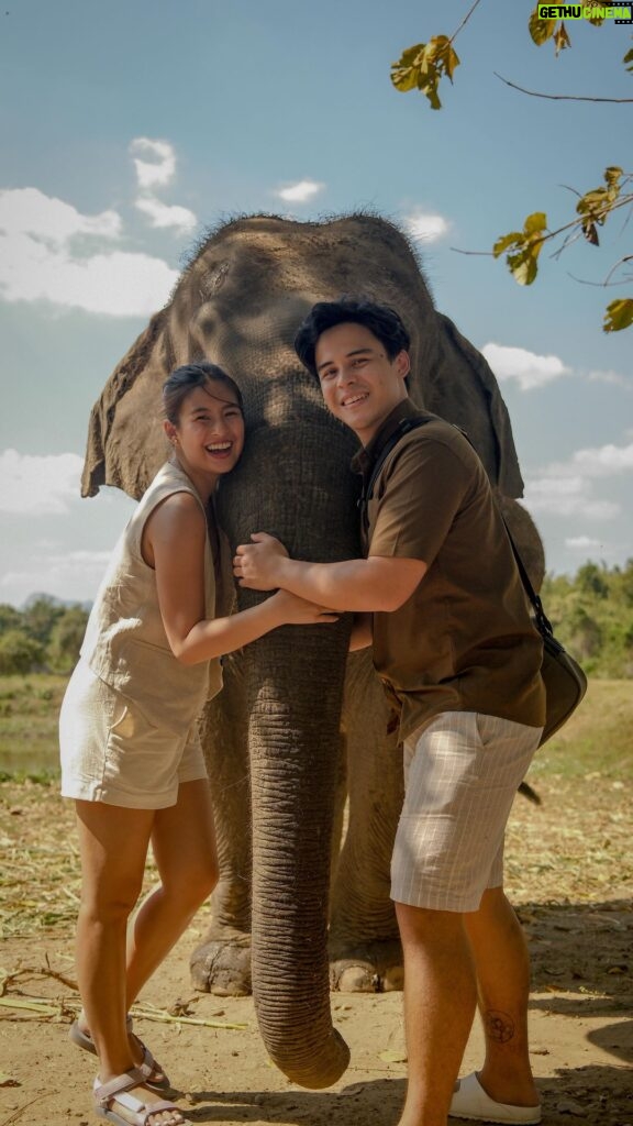 Gabbi Garcia Instagram - Up and close with the rescued elephants in Kanchanaburi, Thailand 🇹🇭 such a surreal experience to be able to bond with them and know their stories. 🐘