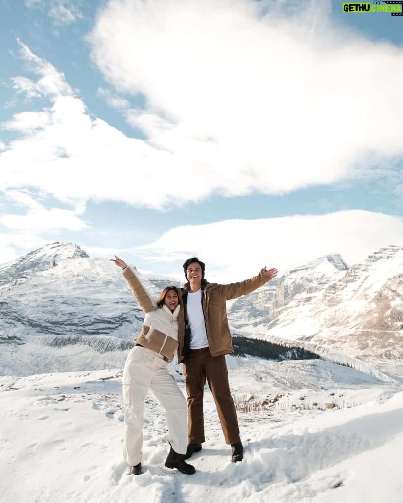 Gabbi Garcia Instagram - Merry Christmas from us! ☃️❄️ sending you smiles, hugs, and happiness on this very special day!! 🥰 Athabasca Glacier