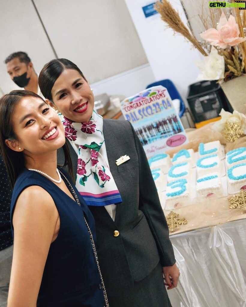 Gabbi Garcia Instagram - My Mom @lopeztes graduated as a Flight Purser today with @flypal ✈️ I’m extremely proud of you mom!! 30+ years in service, definitely a career milestone!! My forever role model 🤍 Congratulations!! We love you! ✨ Mabuhay!! ty to the ever supportive tita @pinkyfernandoramos for the cakes 🥰 📸 @shotbykhalilr tysm 🥹 PAL Inflight Center