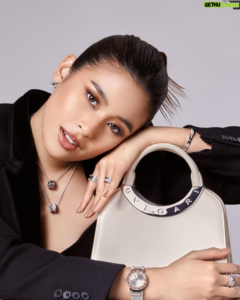 Gabbi Garcia Instagram - bold. beautiful. @bulgari #BZero1 #BulgariJewelry #BulgariWatches