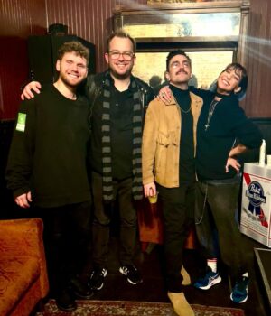Gabbie Hanna Instagram - There will be many posts about the magical night of 2.22.22, but the first has to be about this band right here. I’ve gotten so many texts about this group of talented dudes, but you don’t understand just how talented they are. I met these men less than two weeks ago, our first of 4 rehearsals was 10 days before the show. They’re professional, they’re multifaceted, and they’re *fun.* I was only able to do what I’ve been dreaming of doing because of their patience and hard work. Guys I literally have no idea what the fuck I’m doing, I’m pretty sure you all know that. They provided the space for me to just be me. Never a complaint, never an attitude, never judgement, just a good time and a good job. They helped me build this show and reimagine my old tracks effortlessly, and then rolled with it when I rearranged half the set list on stage. I feel proud of us and lucky to have had them there, they’re a vibe 🤟
@nickdiioriomusic - bass, MD, hype man, voice in my ear, overall such a positive presence 🙌🏻
@jonasstreffer - percussion but also so much more than that… put in a ton of work on a very short timeline making sure this show functioned, heartbeat of the set in many ways
@calebhulin - damn what a difference have a sick af guitarist makes. Gave these songs an extra breath of life 🦋 ~handles shit~ on and off stage
*special shout out to the homie @jmsey for connecting me with the right people and throwing me a rope. ENJOY TOUR U LOVELY MOTHERFUCKER 💙