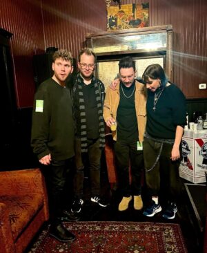 Gabbie Hanna Instagram - There will be many posts about the magical night of 2.22.22, but the first has to be about this band right here. I’ve gotten so many texts about this group of talented dudes, but you don’t understand just how talented they are. I met these men less than two weeks ago, our first of 4 rehearsals was 10 days before the show. They’re professional, they’re multifaceted, and they’re *fun.* I was only able to do what I’ve been dreaming of doing because of their patience and hard work. Guys I literally have no idea what the fuck I’m doing, I’m pretty sure you all know that. They provided the space for me to just be me. Never a complaint, never an attitude, never judgement, just a good time and a good job. They helped me build this show and reimagine my old tracks effortlessly, and then rolled with it when I rearranged half the set list on stage. I feel proud of us and lucky to have had them there, they’re a vibe 🤟
@nickdiioriomusic - bass, MD, hype man, voice in my ear, overall such a positive presence 🙌🏻
@jonasstreffer - percussion but also so much more than that… put in a ton of work on a very short timeline making sure this show functioned, heartbeat of the set in many ways
@calebhulin - damn what a difference have a sick af guitarist makes. Gave these songs an extra breath of life 🦋 ~handles shit~ on and off stage
*special shout out to the homie @jmsey for connecting me with the right people and throwing me a rope. ENJOY TOUR U LOVELY MOTHERFUCKER 💙