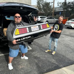 Gabriel Iglesias Instagram - Back to the Future 4? Two Mexicans find the busted up Delorean Time Machine, fix it up and sell it on Bring a trailer then hit a Sizzler to celebrate with the money.