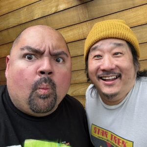 Gabriel Iglesias Instagram - Tiger Belly vs get in my belly. Thank u @bobbyleelive for having me on ur podcast. Great catching up 🐯🤗
