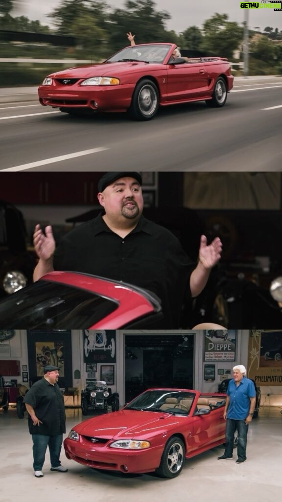 Gabriel Iglesias Instagram - Let’s journey back to 1994 with @fluffyguy and his Mustang SVT Cobra…with 12 miles on the odometer. Love looking back on that car we wanted growing up 🤗 #mustang #gabrieliglesias #jaylenosgarage #mustangcobra