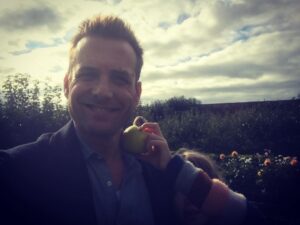 Gabriel Macht Instagram - Apple picking with the apple of my eye #tbt #lastweek #somerset