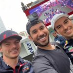 Gabriel Montiel Instagram - Hoy fui árbitro en un partido donde terminó haciendo un shout out Checo vs Verstapen #DeLaPistaALaCancha #TeamCheco #MexicoGP Plaza Carso