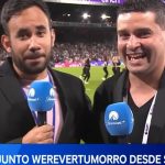 Gabriel Montiel Instagram - 😅 “No conozco sus sentimientos, para mi son invisibles”. ᴇ́ᴘɪᴄᴀ reacción de mi compadre @werevertumorro al ver las porristas del Crystal Palace @cpfccrystalsofficial a nivel de cancha. 💖 📲📺 @paramountplusmx #LaPremierEnParamount . . . . #crystalpalace #arsenal #premierleague Selhurst Park CPFC