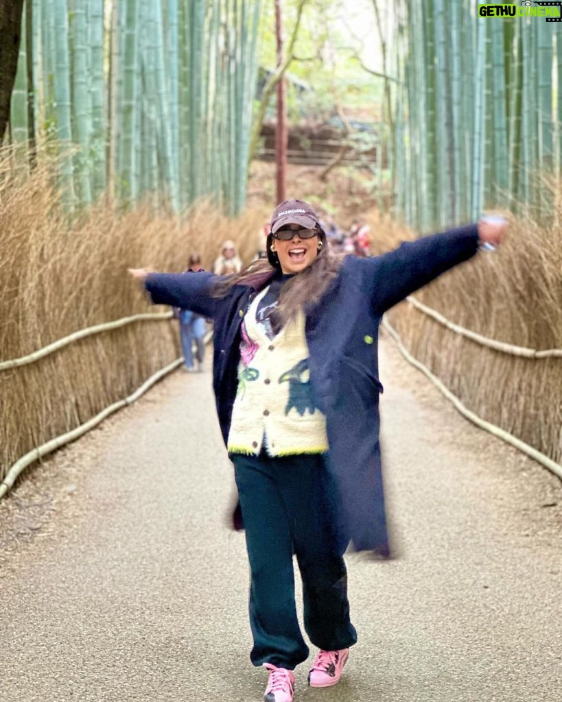 Galilea Montijo Instagram - #kyoto #bosquedebambukyoto 😎 Bamboo Forest