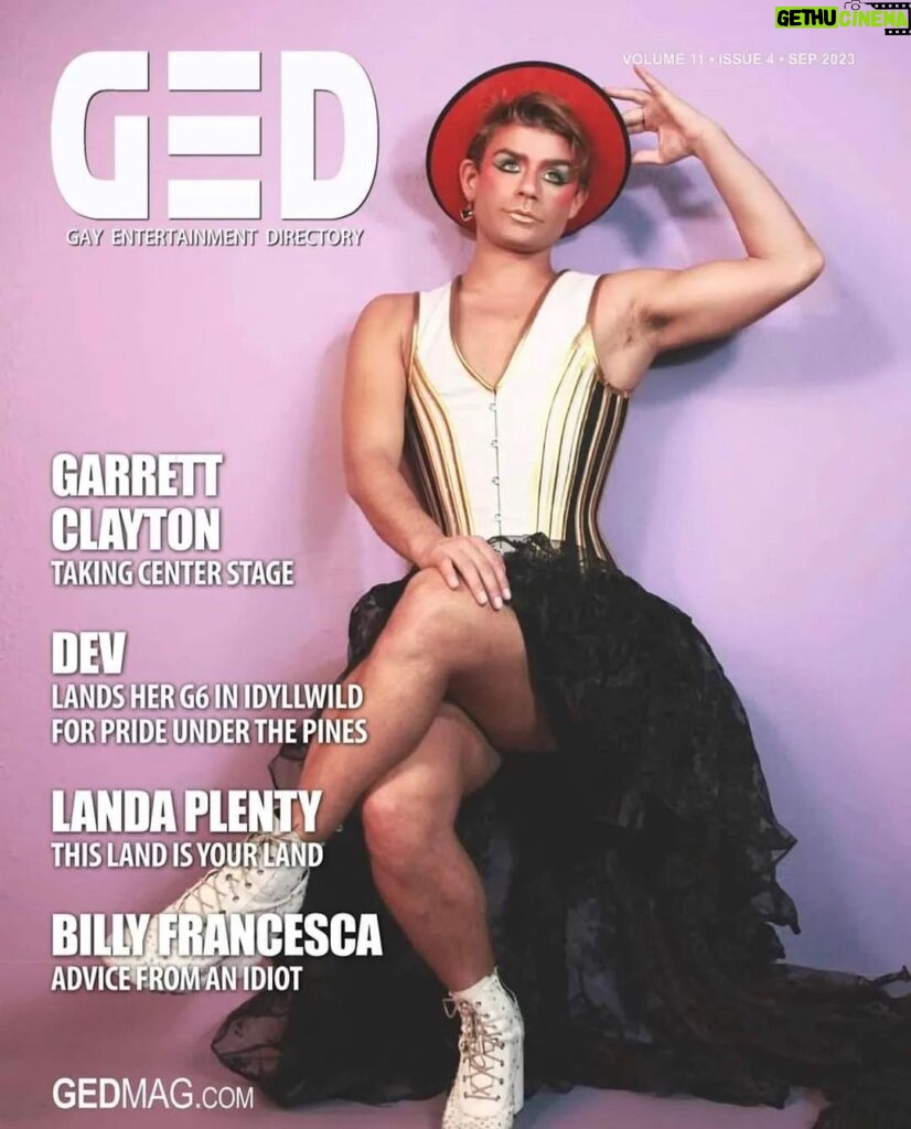 Garrett Clayton Instagram - Excited to be on the cover of @gedmagazine this month! I had a great time doing this with them. So excited for y’all to read it!