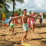 Garrett Clayton Instagram - Happy 10-year anniversary #TeenBeachMovie! 🏝️ 🏄‍♂️ Fun Fact: The character design for Tanner was based off of Frankie Avalon, Link Larkin from Hairspray, and the Ken doll! Speaking of (shameless self promotion)… my NEW SONG #BARBIEBOYS comes out Friday at midnight on @spotify & @applemusic, PLUS the music video will be released Saturday! Pre-save at the link in my bio!