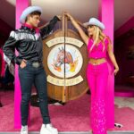 Garrett Clayton Instagram - BARBIE or OPPENHEIMER?!?💖🖤 (SWIPE for surprises😱) •🎥- @redllama.media #barbie #ken #barbiemovie #movie