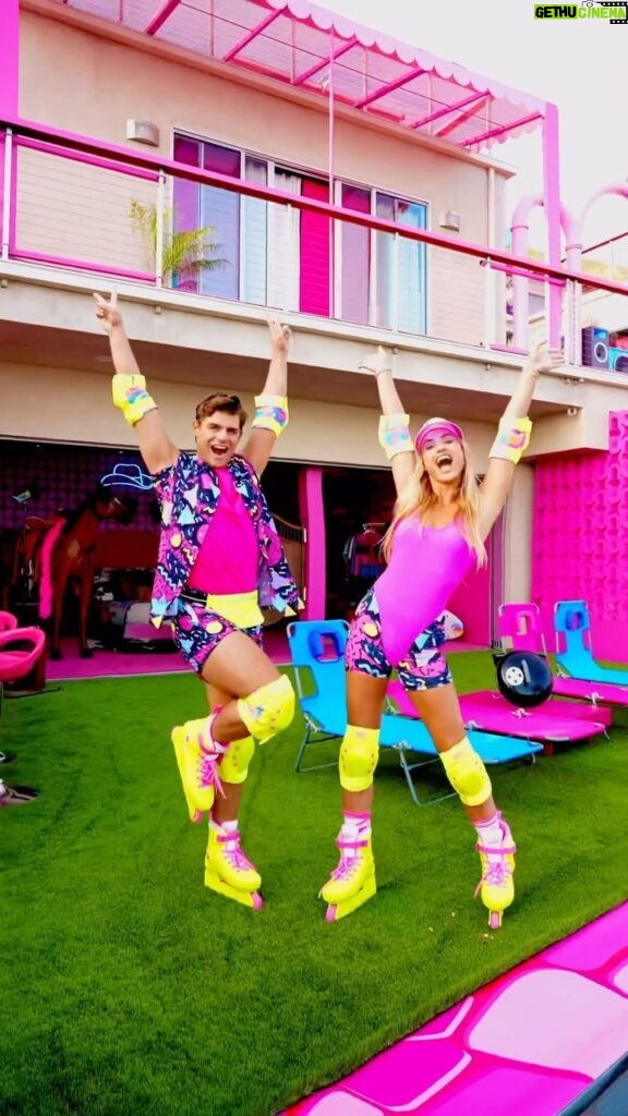 Garrett Clayton Instagram - Who’s excited for the Barbie Movie?! 🎟️🏝️ Hi, we’re Barbie and Ken. Welcome to our Malibu Dreamhouse 🕺💃 #Barbie #barbiemovie #dancing