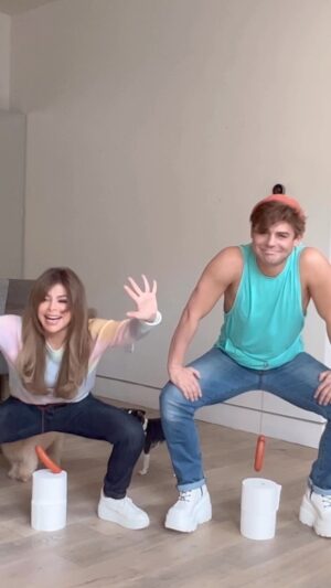 Garrett Clayton Instagram - What game should we play next?! 😂 #game #challenge #comedy @paulaabdul @garrettclayton1