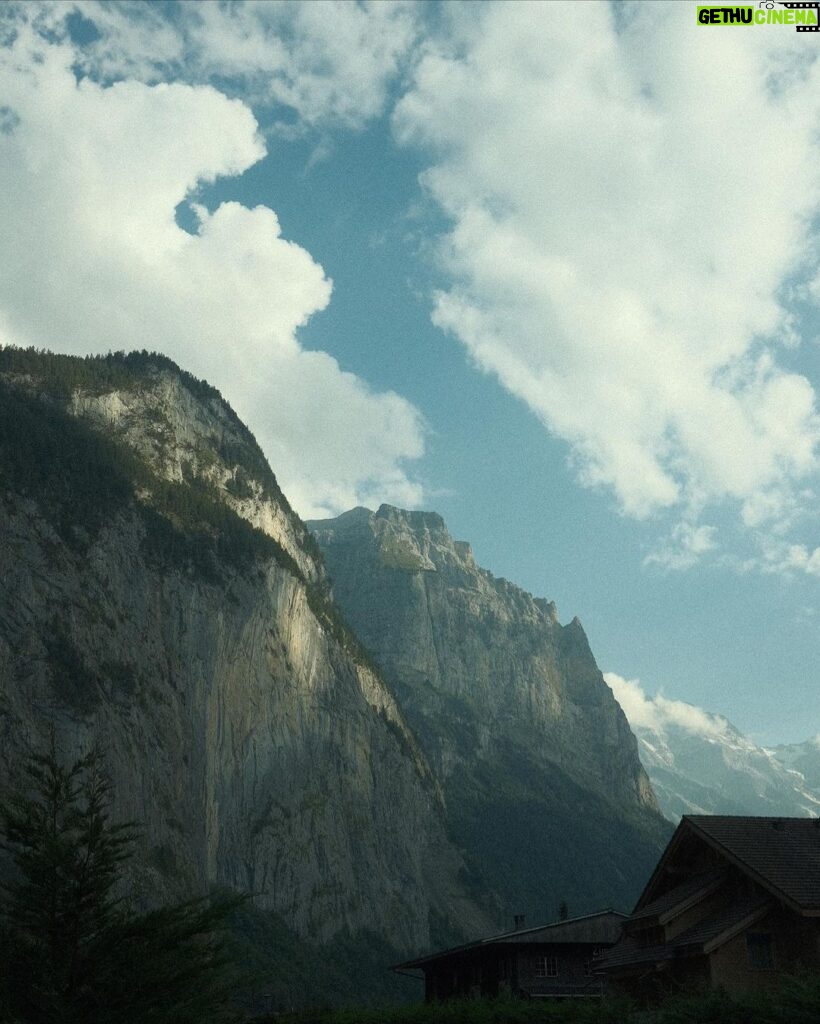 Gavin Casalegno Instagram - Swinging at the Stars💖 Lauterbrunnen, Switzerland