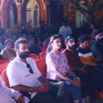 Gayathri Suresh Instagram - Thaiyyil Machine Promotions✨ @kichutellus @cs_vinayan_director @prem_vineeth_artist St. Albert's College