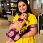 Gayathri Yuvraaj Instagram - “Twinning with my mini-me – because matching outfits make the best memories 👩‍👧💕 Me & yuga outfit @ilandhalir 👗👭#yuga #MommyAndMe #TwinningGoals” #MotherDaughterMoments