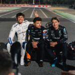 George Russell Instagram – Just like old times ✌️ Bahrain International Circuit