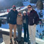 George Russell Instagram – In the land of the Wolffs🐺🇦🇹
Such a cool experience attending Kitzbühel Downhill for the first time. Awesome weekend learning more about such a challenging sport and even bumped into a familiar face too⛷️ 🙌 Kitzbühel, Austria